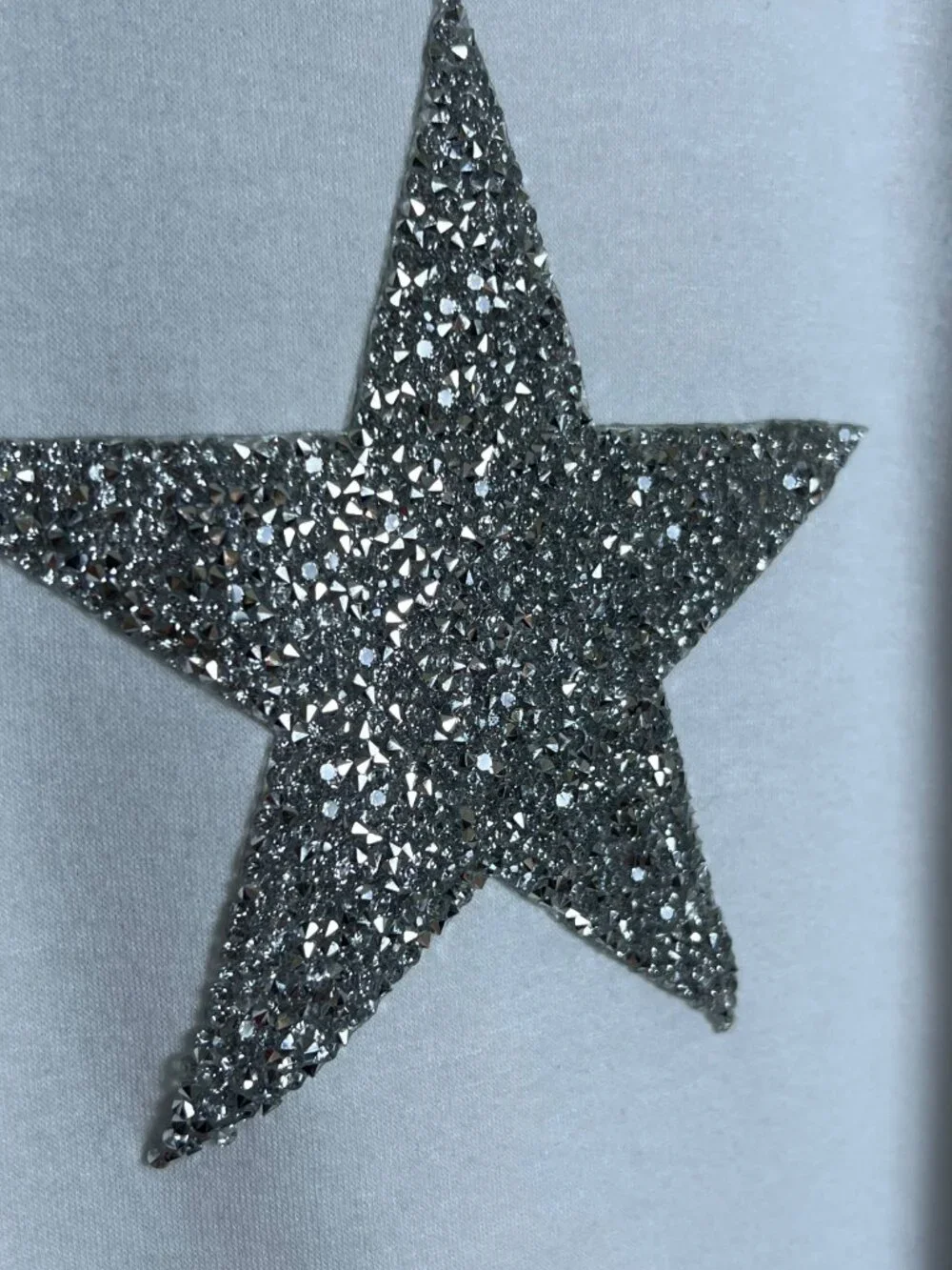 Judith March White Rhinestone Star Horseshoe Sweatshirt Medium - Picture 3 of 7